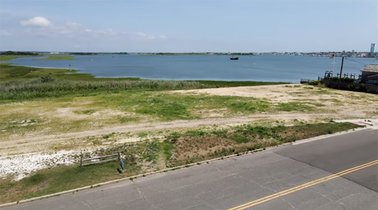 8100 Bayview Drive Aerial Lot View