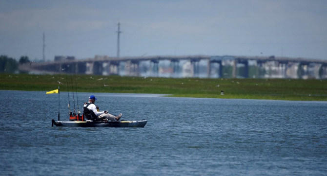  Fisherman in a Kayak